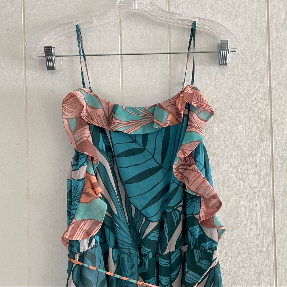 Anthro Farm Rio Ruffled Botanical Maxi Dress - Picture 3 of 7